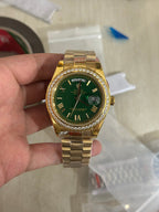 Day-Date 40 mm Green Ombre Dial Watch