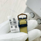 Santos-Dumont Extra-Large Yellow Gold Leather Strap Watch
