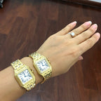 Small Silver Dial Diamond Bezel Women's Watch