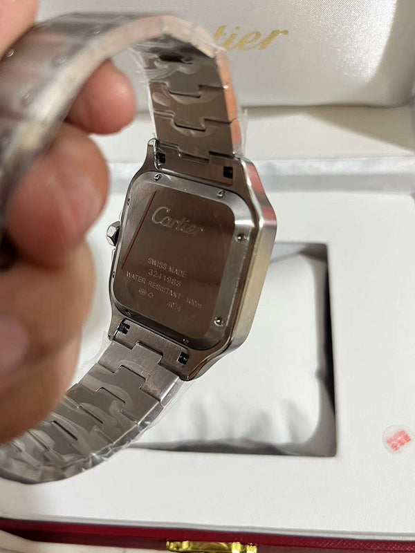 Stainless Steel Case & Blue Striated Dial Watch