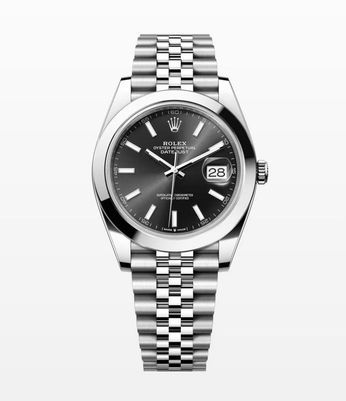 Datejust 33 Stainless Steel Jubilee Black Dial Watch