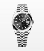 Datejust 33 Stainless Steel Jubilee Black Dial Watch