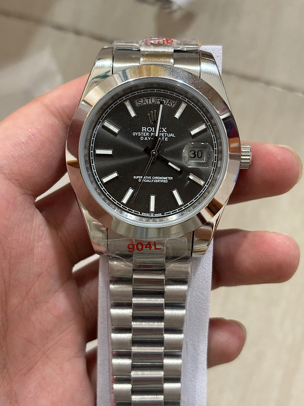 Slate Diamonds Dial Watch