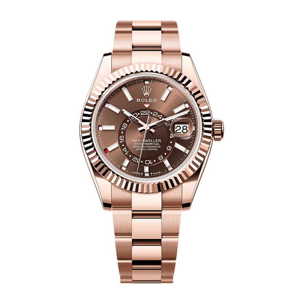 18 ct Everose Gold with Chocolate Dial Watch