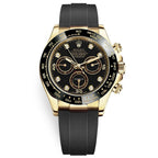 Cosmograph Daytona Yellow Gold Case & Black Diamond Dial Watch