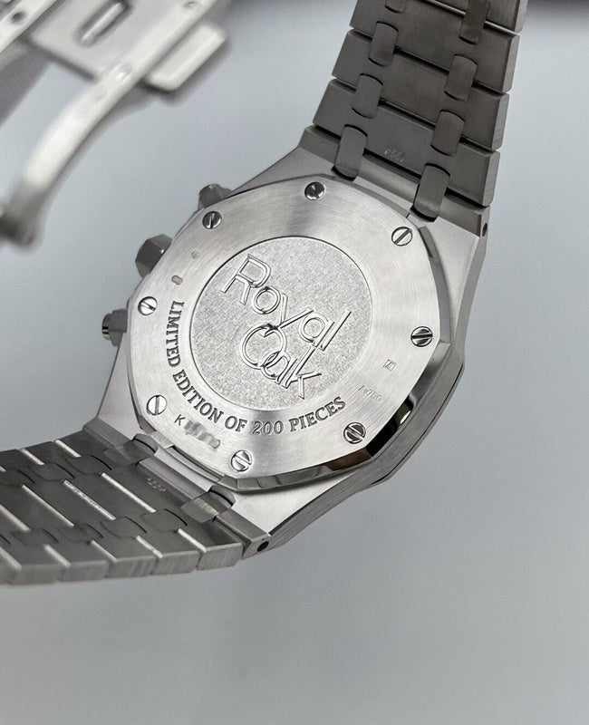 Royal Oak Chronograph 41mm White Gold Purple Dial Luxury Watch