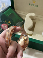 18 ct Everose Gold with Chocolate Dial Watch