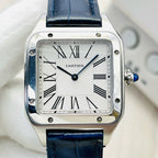 Santos-Dumont 38mm stainless steel & alligator watch