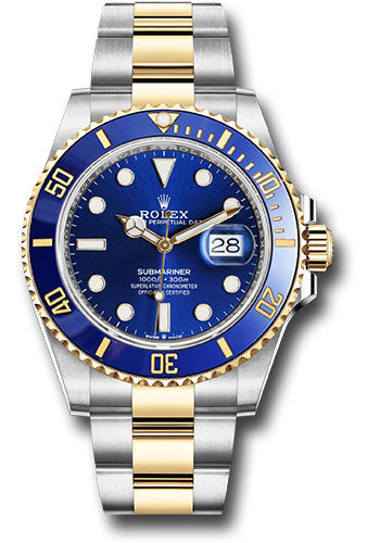 Submariner Date Two-Tone Stainless Steel/Yellow Gold 41mm Rolesor Blue Dial Watch