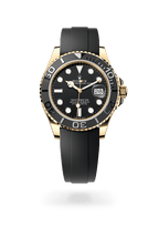 Yacht-Master 42 in 18 ct yellow gold featuring a black Cerachrom bezel and an Oysterflex bracelet Watch