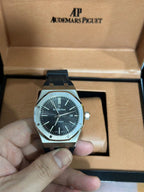 41mm Stainless Steel Black "Grande Tapisserie" Patterned Dial Watch