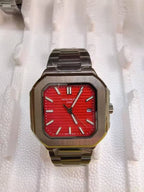 Capitos Dial Men's Black Brown Metal Watch