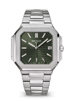 Stainless Steel Patek Philippe Cubitus 'Olive Green' Dial Watch