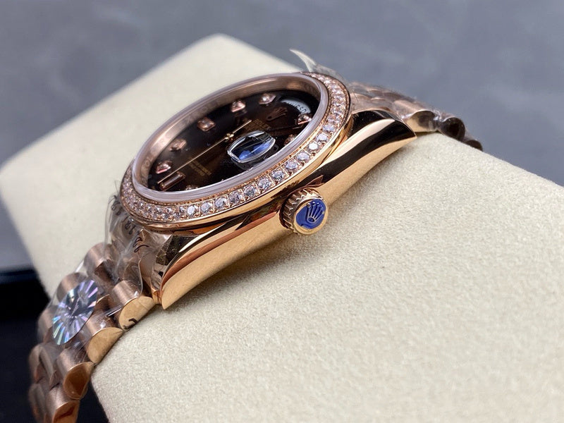 Day-Date 36 mm Everose Gold Brown Graduated Diamond Watch