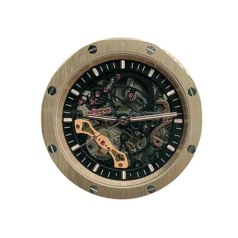Royal Oak Offshore Black & Rose Gold Skeleton Watch
