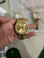 Champagne Dial, 18 kt Yellow Gold, 40.0 mm Watch