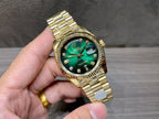 Day-Date Green Ombré Diamond Dial Yellow Gold 36mm