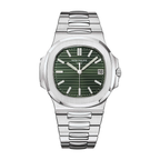 Stainless Steel With Olive Green Dial Luxury Watch