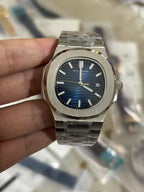 Stainless Steel Case & Distinctive Blue Dial Watch