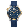 42mm Stainless Steel & Yellow Gold Case paired With Blue Rubber Strap Watch