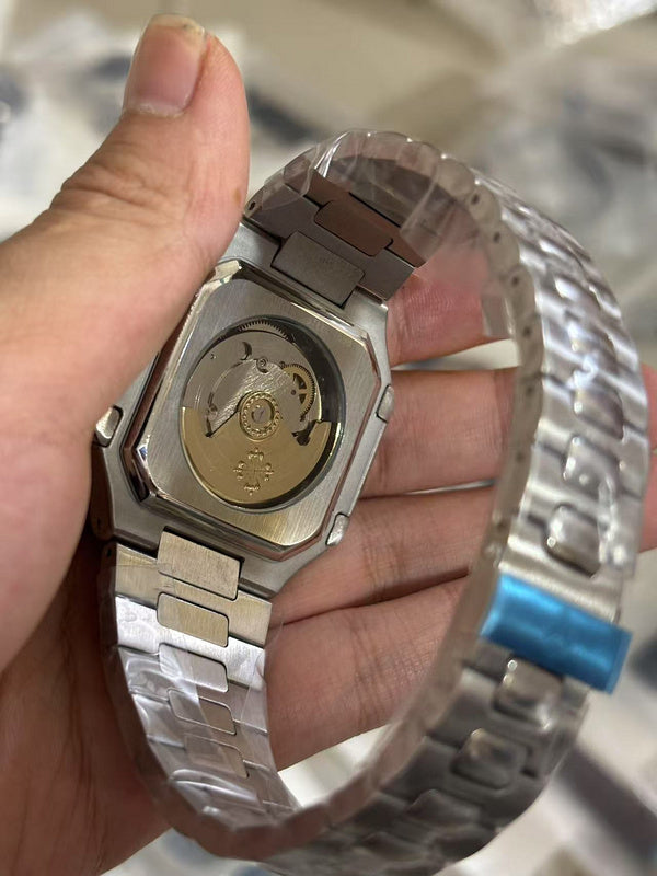 Luxury 40mm Two-Tone Automatic Blue Dial Watch