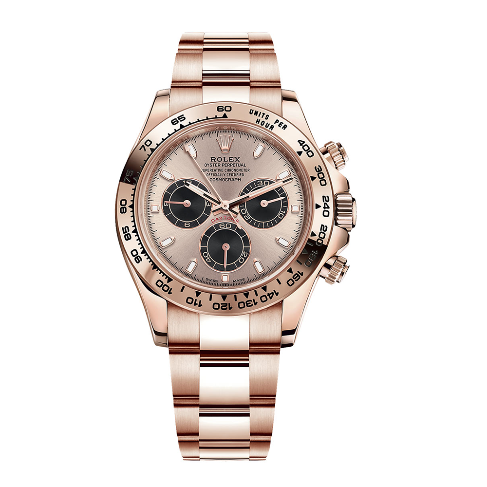 Cosmograph Daytona Everose Gold Sundust Dial With Black Subdials Watch