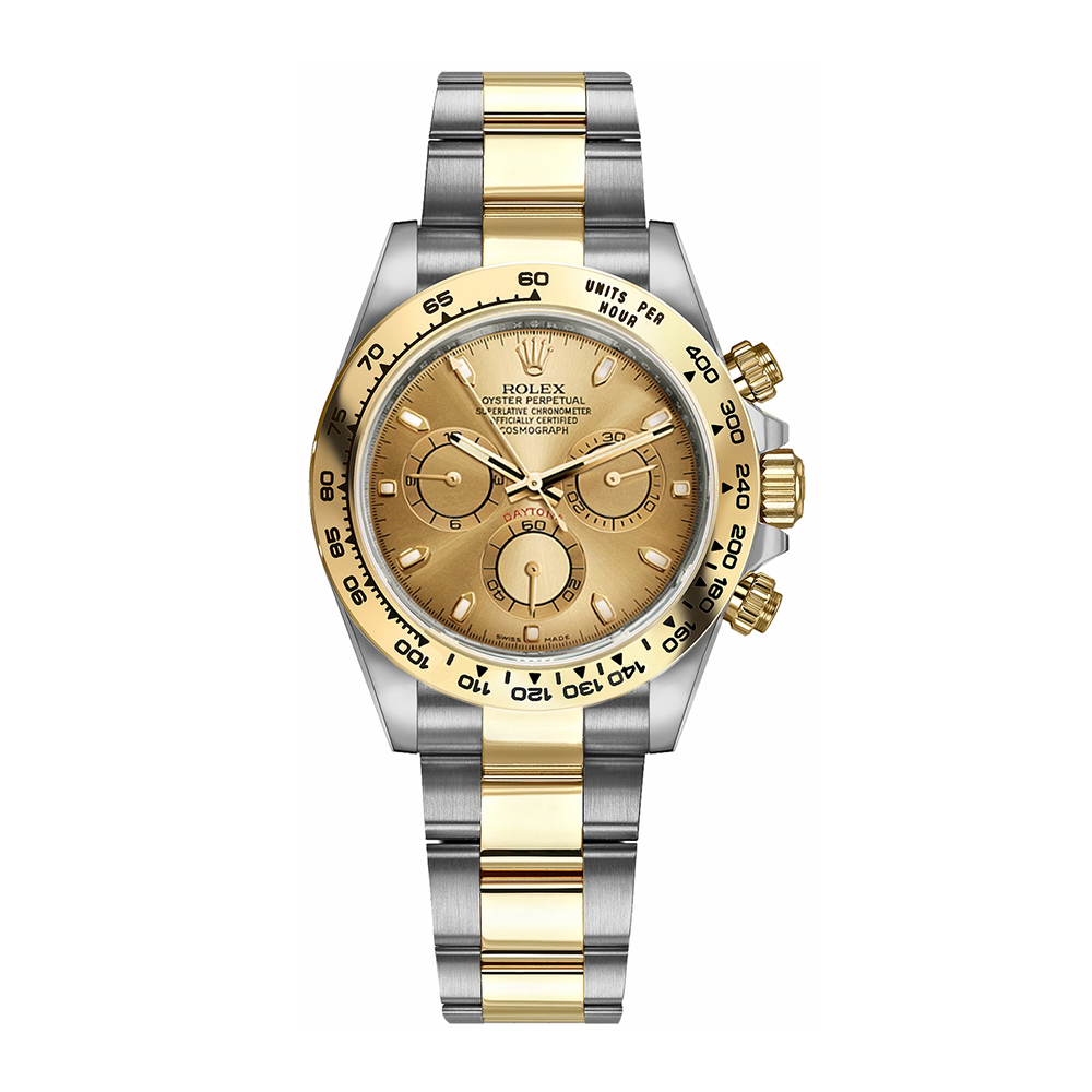 Cosmograph Daytona Yellow Rolesor (steel and 18k gold) Case & Champagne Dial Watch