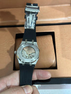 41mm Stainless Steel Black "Grande Tapisserie" Patterned Dial Watch
