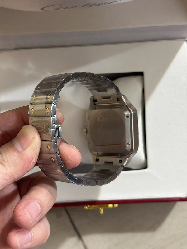 Stainless Steel Case and Yellow Gold Bezel Watch