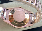 Day-Date 40mm Rose Gold Chocolate Baguette Dial Watch