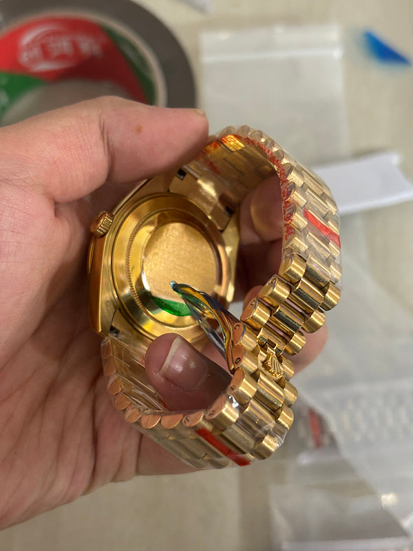 Day-Date 40 mm Green Ombre Dial Watch