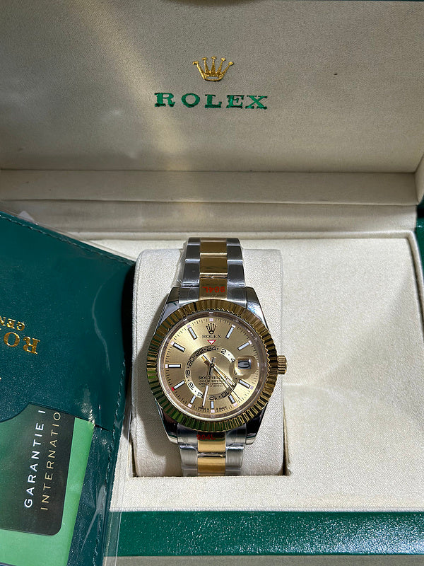 Sky-Dweller 42mm Champagne Dial Watch