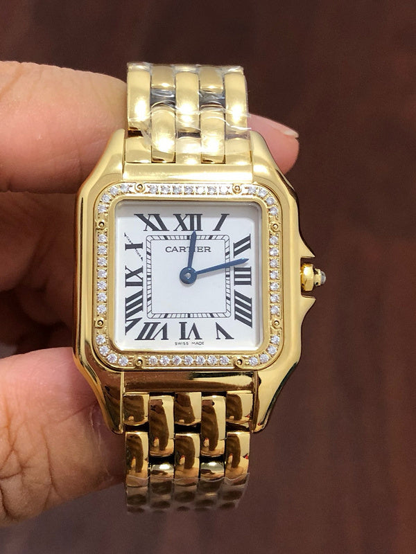 Small Silver Dial Diamond Bezel Women's Watch