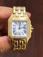 Small Silver Dial Diamond Bezel Women's Watch