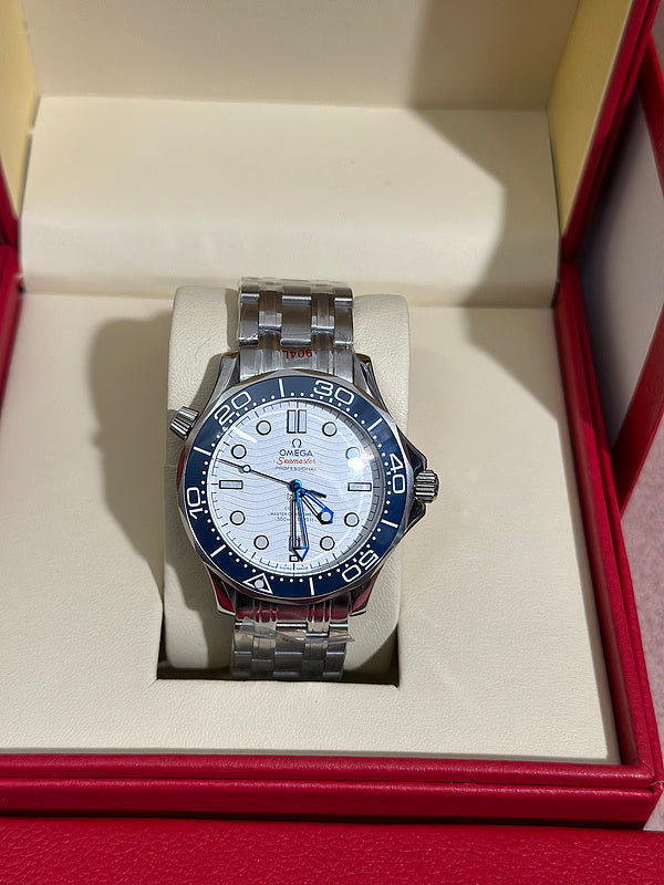 42mm Stainless Steel With Blue Ceramic Bezel & Dial Watch