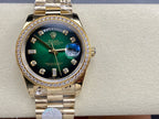 Day-Date Green Ombré Diamond Dial Yellow Gold 36mm