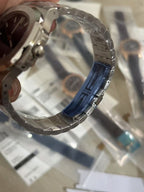 Stainless Steel Case & Distinctive Blue Dial Watch