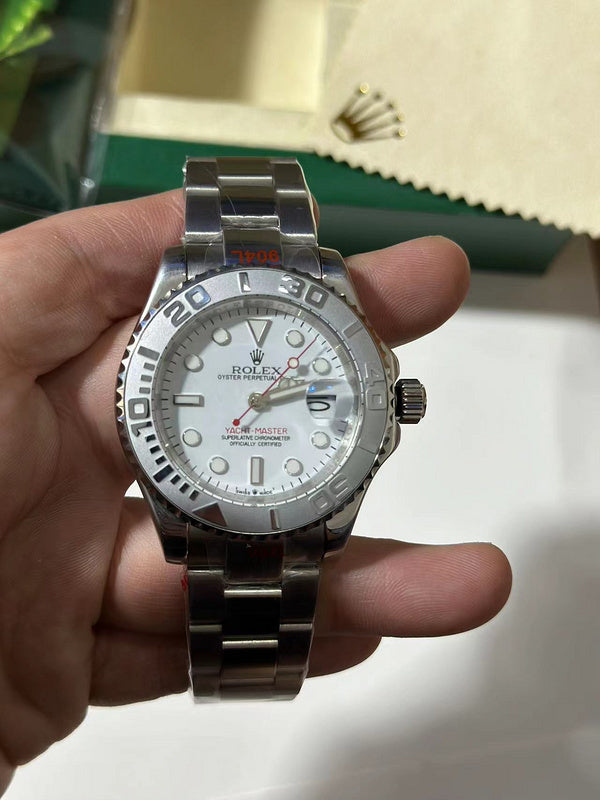 Yacht-Master 40 Stainless Steel Case With Platinum Dial Watch
