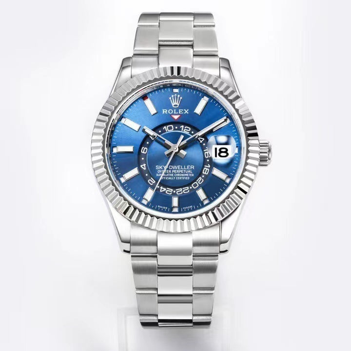 Sky-Dweller Luxury Wristwatch Blue Dial