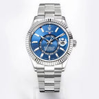 Sky-Dweller Luxury Wristwatch Blue Dial