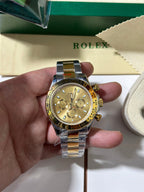 Cosmograph Daytona Yellow Rolesor (steel and 18k gold) Case & Champagne Dial Watch