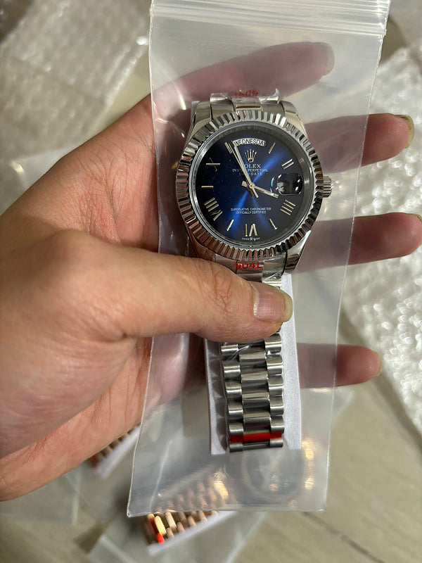 White Gold with Blue Ombré Dial Watch