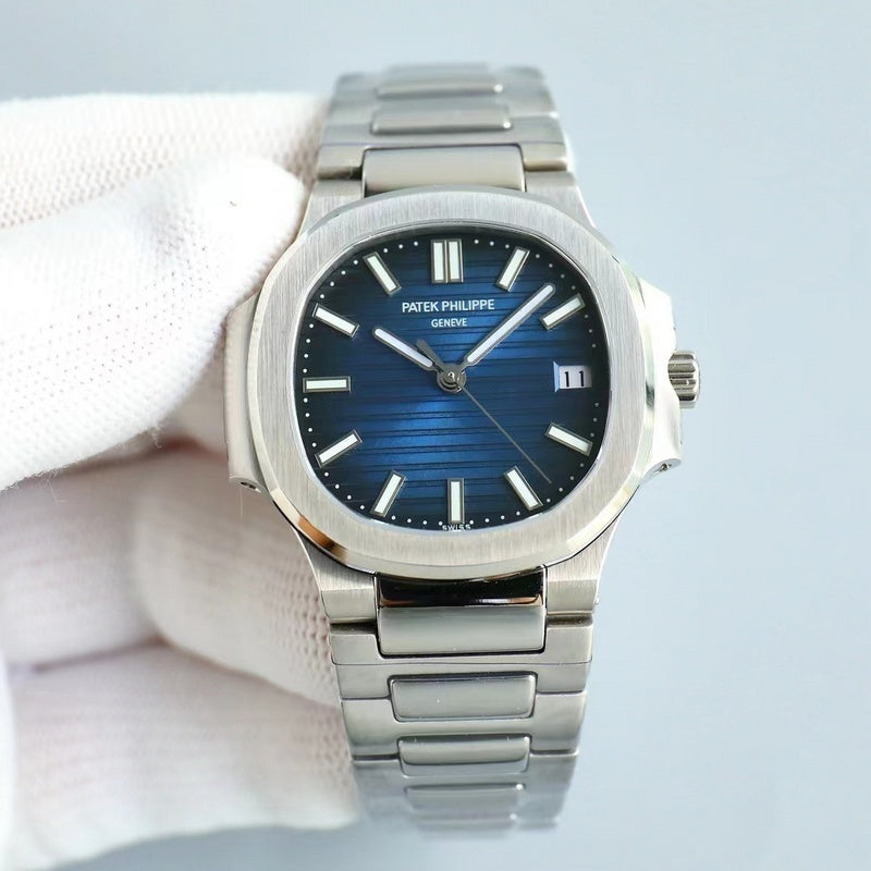 Stainless Steel Case & Distinctive Blue Dial Watch