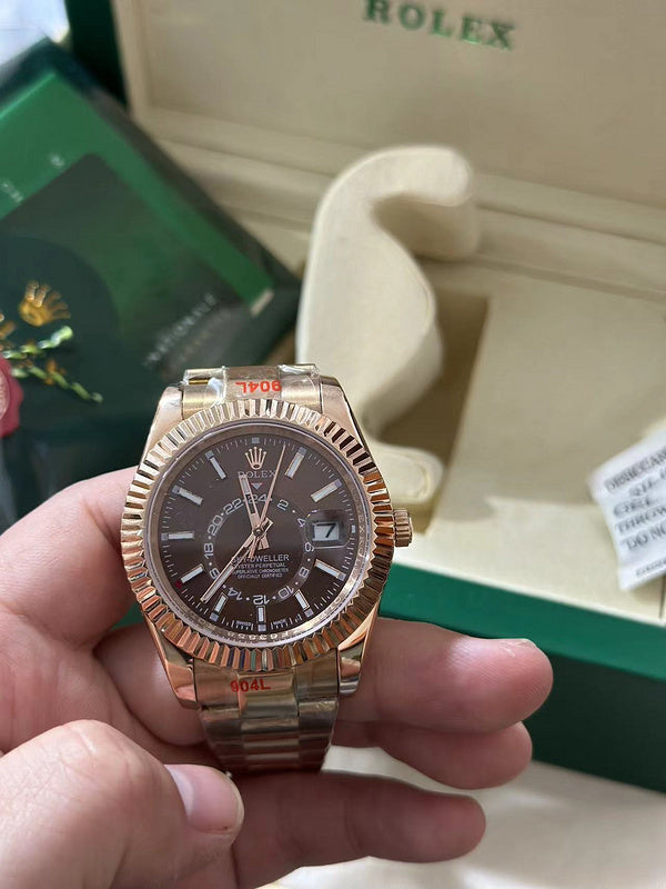 18 ct Everose Gold with Chocolate Dial Watch