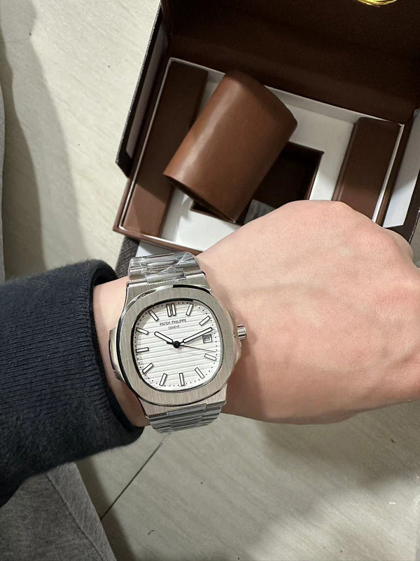 White Dial Stainless Steel Luxury Watch