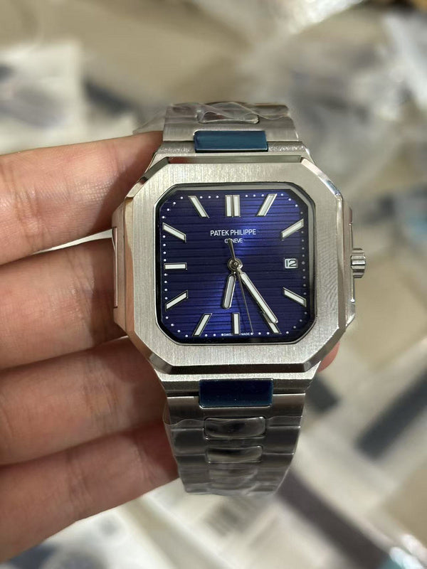 Luxury 40mm Two-Tone Automatic Blue Dial Watch