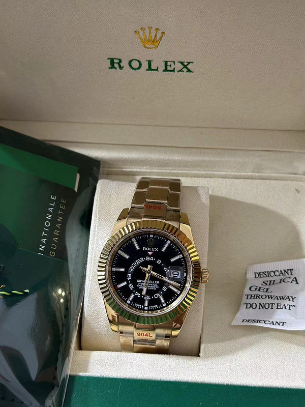 42 mm Yellow Gold Oyster Bracelet Watch