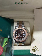 Yacht-Master 40 With Chocolate Dial & Rose Gold & Steel Rolesor Case Watch