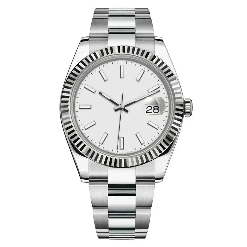 41 Stainless Steel & White Gold Bezel with Oyster Bracelet Watch