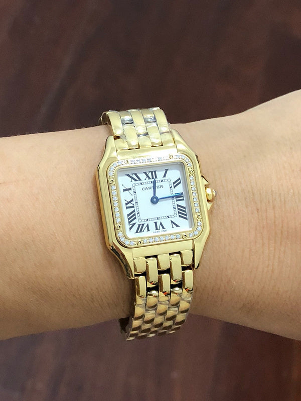 Small Silver Dial Diamond Bezel Women's Watch